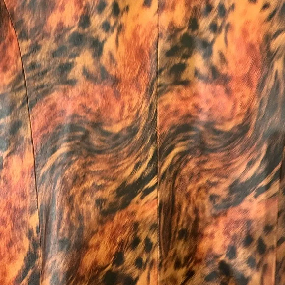 CACHE Leather Jacket with Real Fur Size 6 Very Rare - Picture 10 of 15